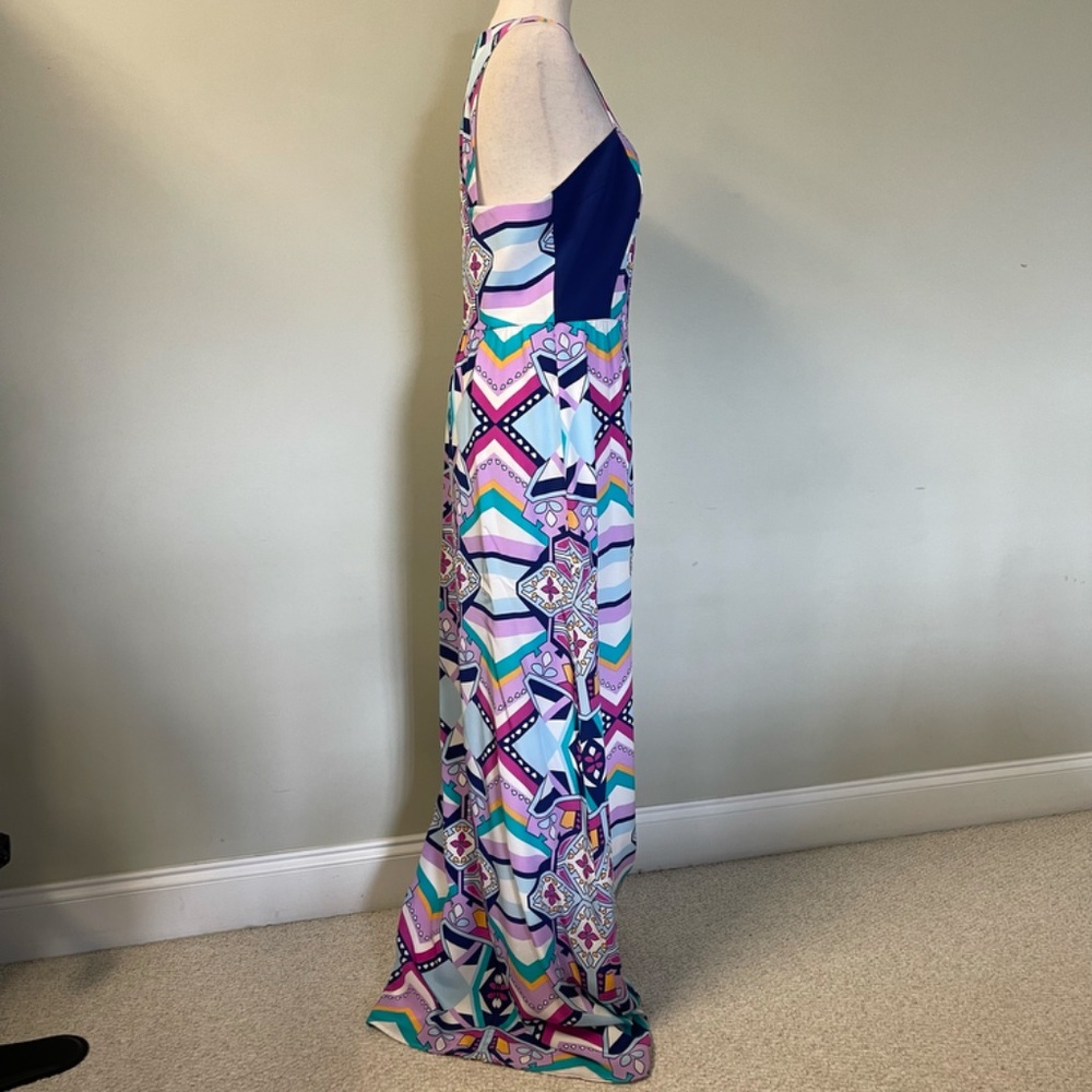 NWT Annie Griffin Silk Aztec Geometric Dress - Size 10 - Picture 8 of 11